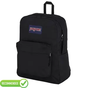 JanSport SuperBreak One Backpacks - Durable, Lightweight Bookbag with 1 Main Compartment, Front Utility Pocket with Built-in Organizer - Premium Backpack, Black