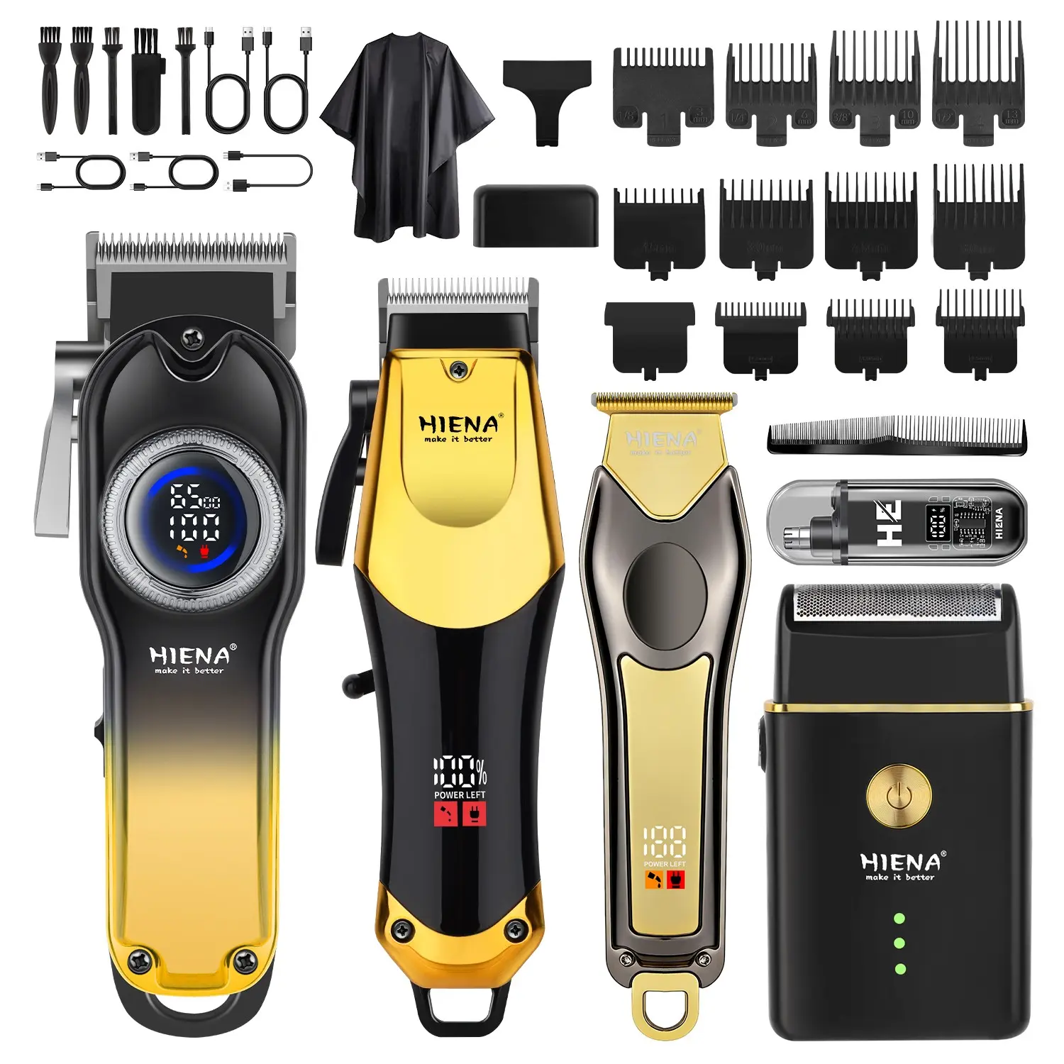 5-piece men's electric trimming set, men's professional wireless hair clipper, beard trimmer, electric shaver set, rechargeable hair clipper, men's household beard trimming set, barber, Hair Clippers Set, Cordless Beard Trimming, Trimmer Kit