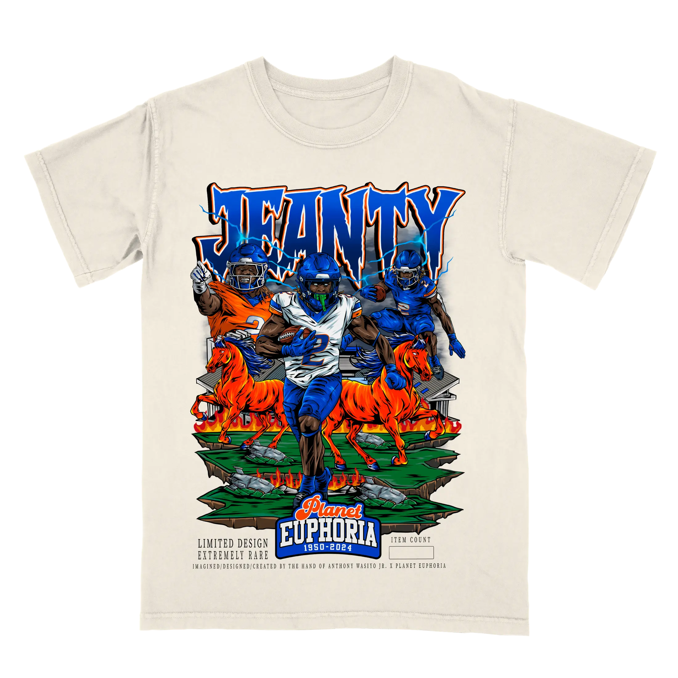 Ashton Jeanty Off-White Tee
