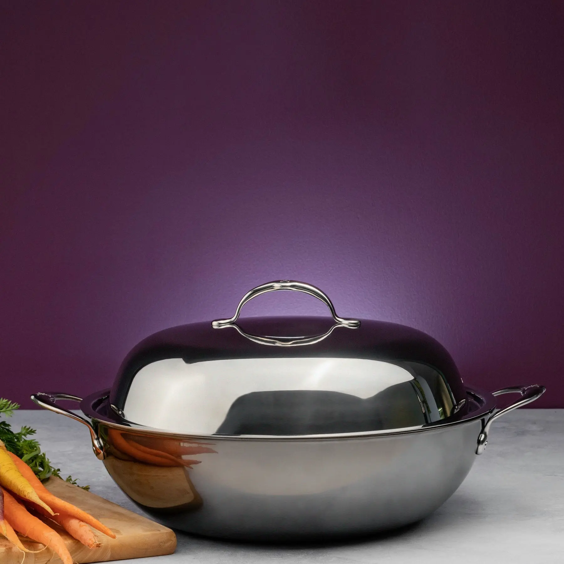 Hestan NanoBond Titanium 14" Covered Wok