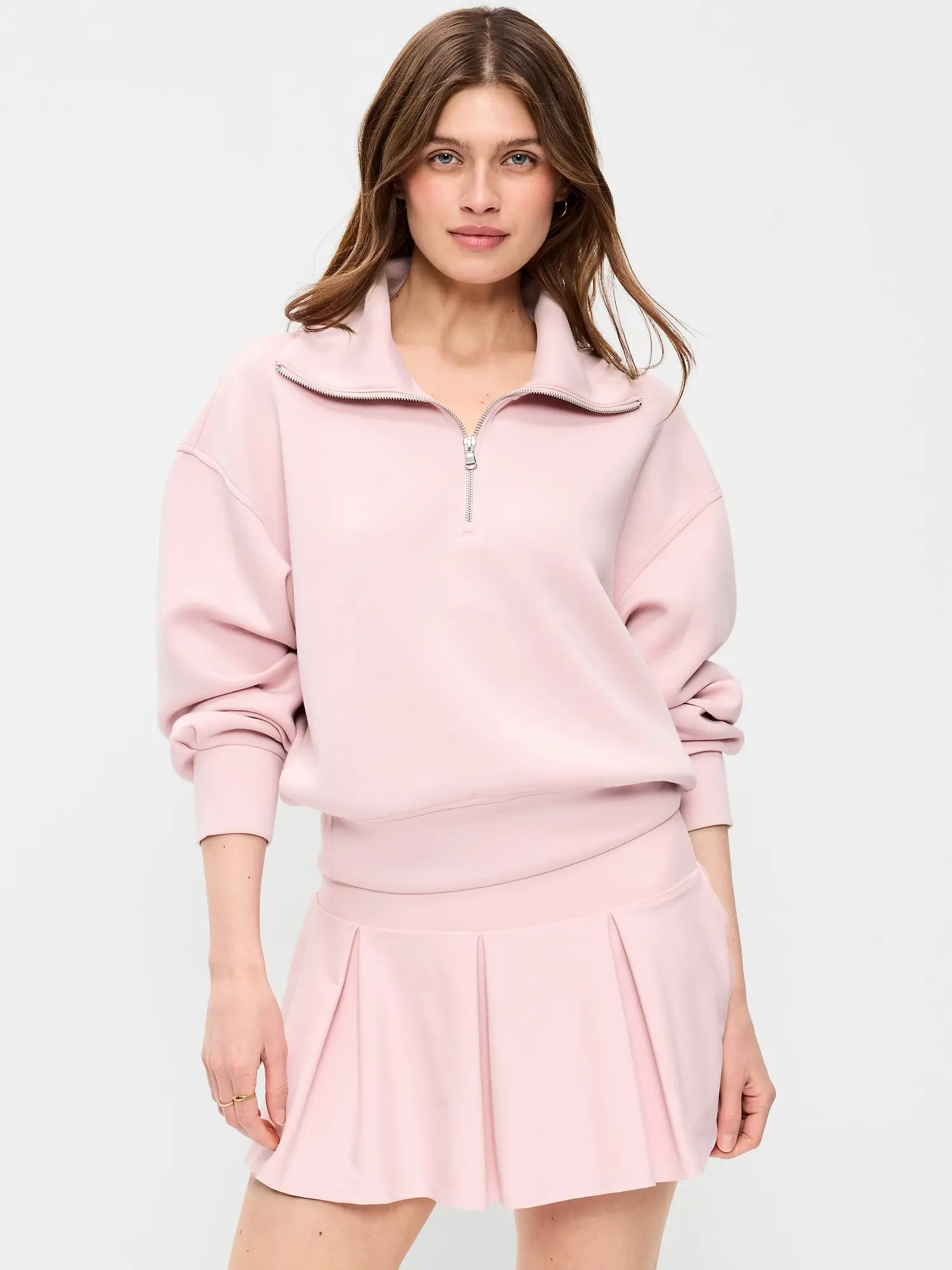 Old Navy Women's Bounce Fleece Half-Zip Pullover Sweatshirt