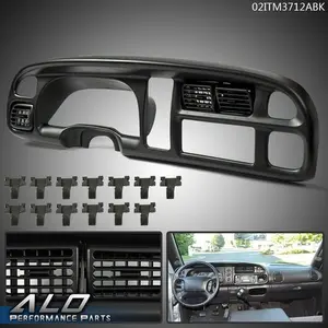 Dash Board Bezel Cover Instrument W/Vents Fit For 98-02 Dodge Ram 1500 2500 3500