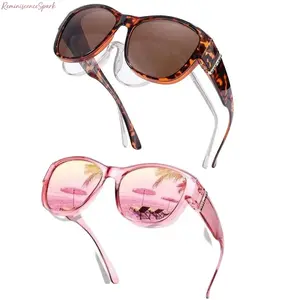 Polarised Fit Over Sunglasses for Women | UV400 Protection & Lightweight TR90 Frame | Can Be Worn Over Prescription Glasses | Trendy Anti-Glare Design Perfect for Daily Wear, Driving & Outdoor Activities,summerwins