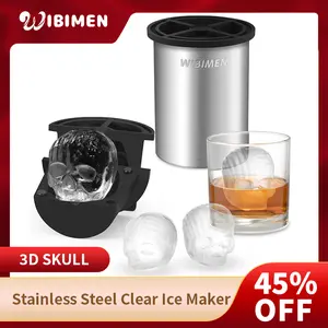 Drink Like a Rebel!  Crystal Skull Ice Balls for Whiskey & Cocktails Silicone Utensils Stainless Steel #SkullIce #DrinkUpgrade Kitchen