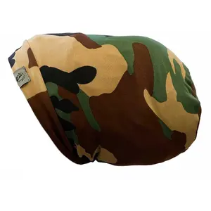 Dreadlocks locs hair cap bonnet for men and women - army fatigue -camouflague