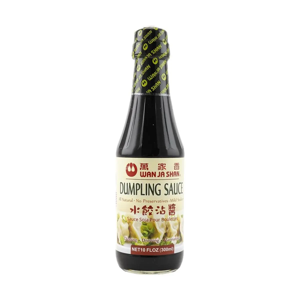 Wan Ja Shan Taiwanese Dumpling Dipping Sauce 300ml - Authentic Gyoza Flavor Enhancer for Potstickers & Appetizers