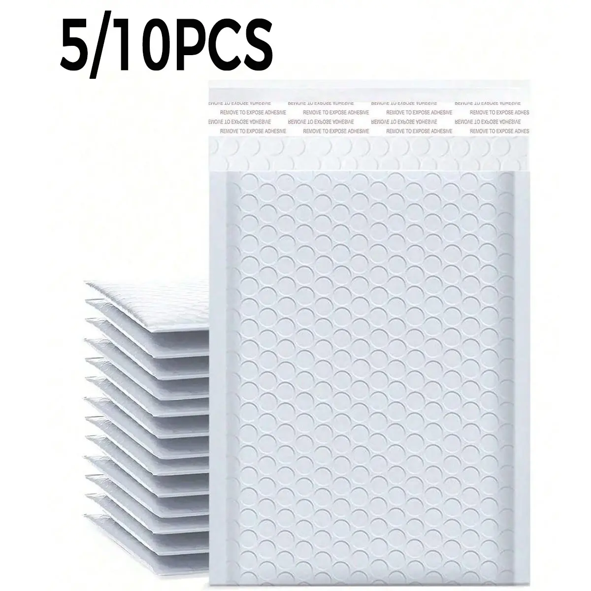 5/10 Pack Bubble Envelopes, Matte Finish Bubble Bags, Self-Seal Padded Packaging, Easy Multi-Use Gift Wrapping, Jewelry Packing