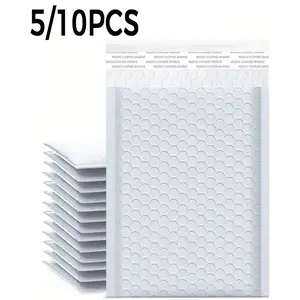 5/10 Pack Bubble Envelopes, Matte Finish Bubble Bags, Self-Seal Padded Packaging, Easy Multi-Use Gift Wrapping, Jewelry Packing