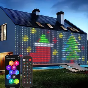Mother's Day Gift—【DIY Home Background Light】Smart curtain light, APP control, holiday decoration. 1m/2m/Home background light | USB interface, supports DIY dynamic graffiti, text editing, light modes, music synchronization, and indoor string lights.