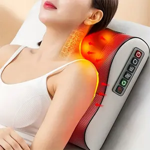 Cervical Massage Pillow, Multi-head Neck Kneading, 6-key Control Panel, Massagers Available In Many Parts Of Neck, Shoulders, Back And Legs, All Suitable for Sedentary Parties/babysitters/elderly People-the Best Gift for Parents, Friends And Lovers.