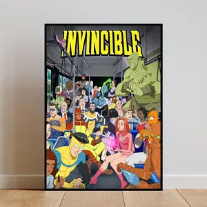 Invincible Poster - Unique Superhero Wall Art for Fans - Vibrant Anime Print for Home & Office Decor