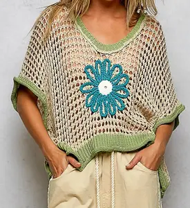 Flower Crochet Sweater