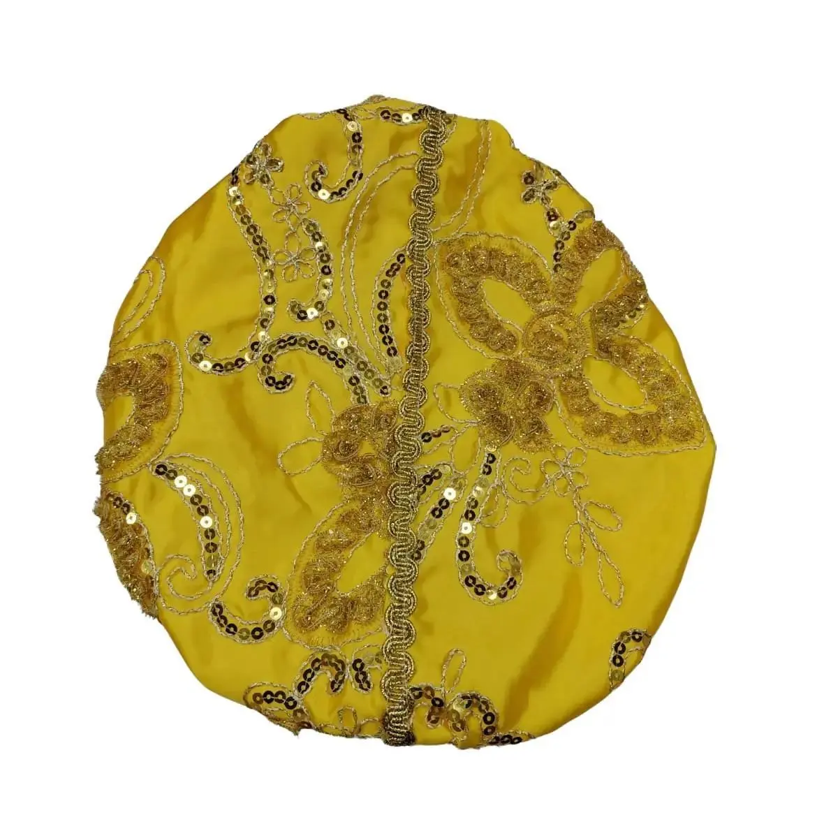 Gorro de Oshun de satin con banda elastica ajustable