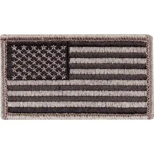 Foliage Green - US Flag Patch with Hook and Loop Closure