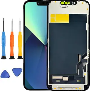 iPhone 13 Screen Replacement for iPhone 13 Screen Replacement A2482 A2631 A2633 A2634 A2635 LCD Display digitizer Touch Screen with Tools Black 6.1 Inch