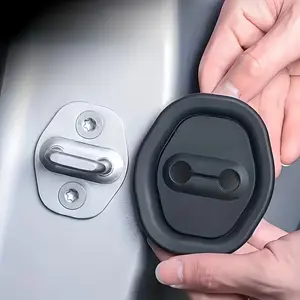 Car Door Lock Silicone Pad Set 4 Pieces, Absorbs Impact Prevents Collisions, Thick Buffer Design, Durable Silent Performance