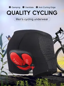 Men’s breathable sweat-wicking cycling shorts—elastic, breathable, quick-drying, with a pressure-relief breathable seat cushion—suitable for outdoor cycling, mountain biking, and off-road riding activities.