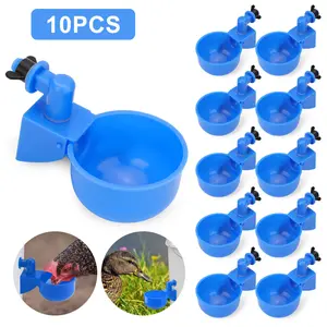 10PCS Chicken Automatic Watering Cups Drinker Waterer for Duck Quail Hen Poultry