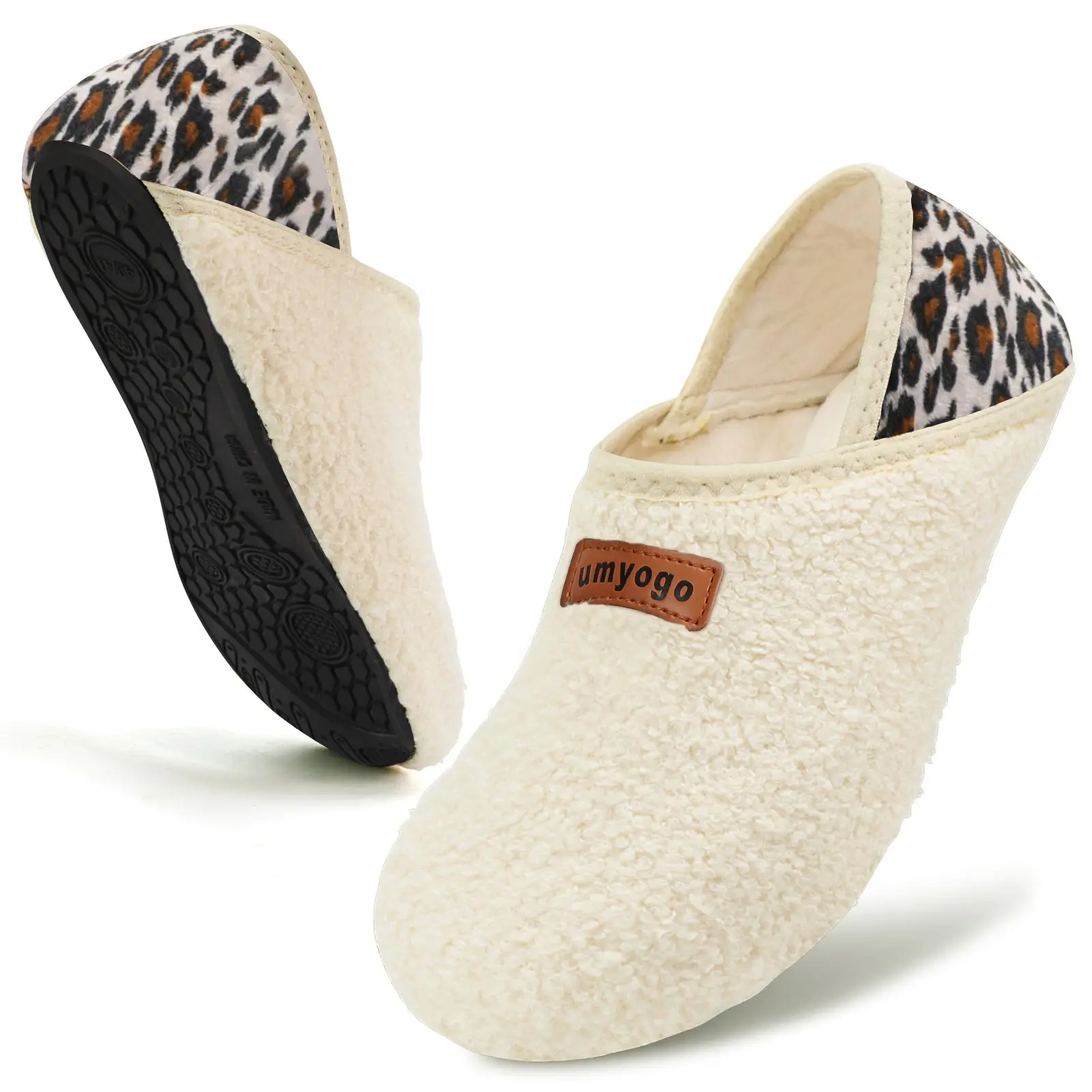 House Slippers With Non-Slipsole Slipon ForWomen And Men, Adults Rubber SoleSlippers, Fuzzy Loafer, Footwear ShoeSlide Comfort Slippers With Non-SlipsoleSlipon For Indoor Portableslippers For HomeTravel Hotel Walking Shoes Girl Flipflop Beige Boy