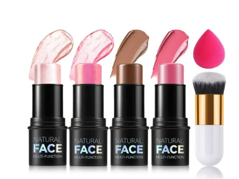 6PCS Cream Contour Stick Makeup Contour Kit,Set A | Shades with Highlighter Stick,Cream Bronzer Stick,Cream Blush Stick for Sculpt the Cheeks,Lightweight Contour Makeup Kit
