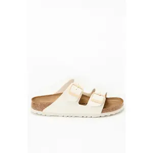 Birkenstock Women's Women's Arizona Slide Sandal Cream - Multicolor