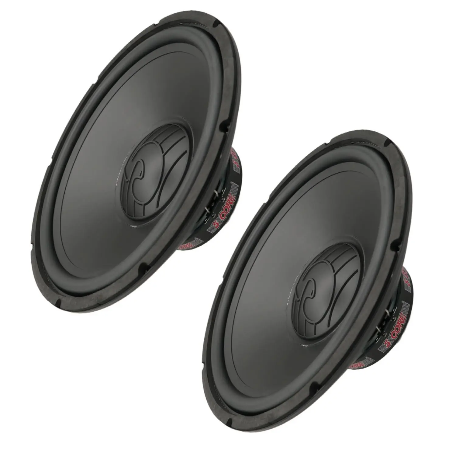 5 Core 15 in Car Woofer Pair - 1000W Combined, 4Ohm Deep Bass Replacement Subwoofer Speakers for Car Audio Upgrade & Sound Enhancement