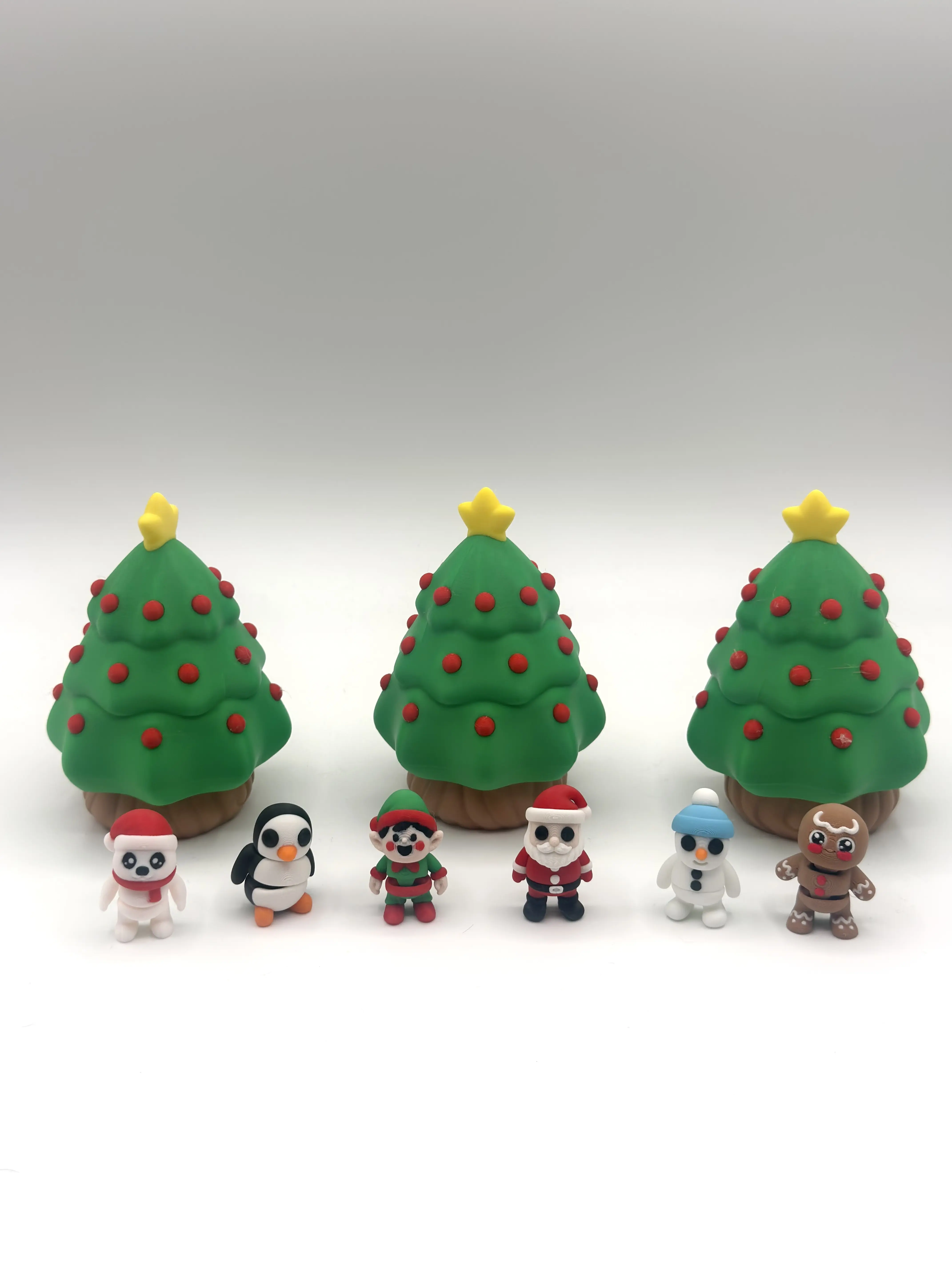 Christmas Fidget Toys • Articulating Holiday Mini Figures • Stocking Stuffer Toys for Kids -3D Printed Holiday toys