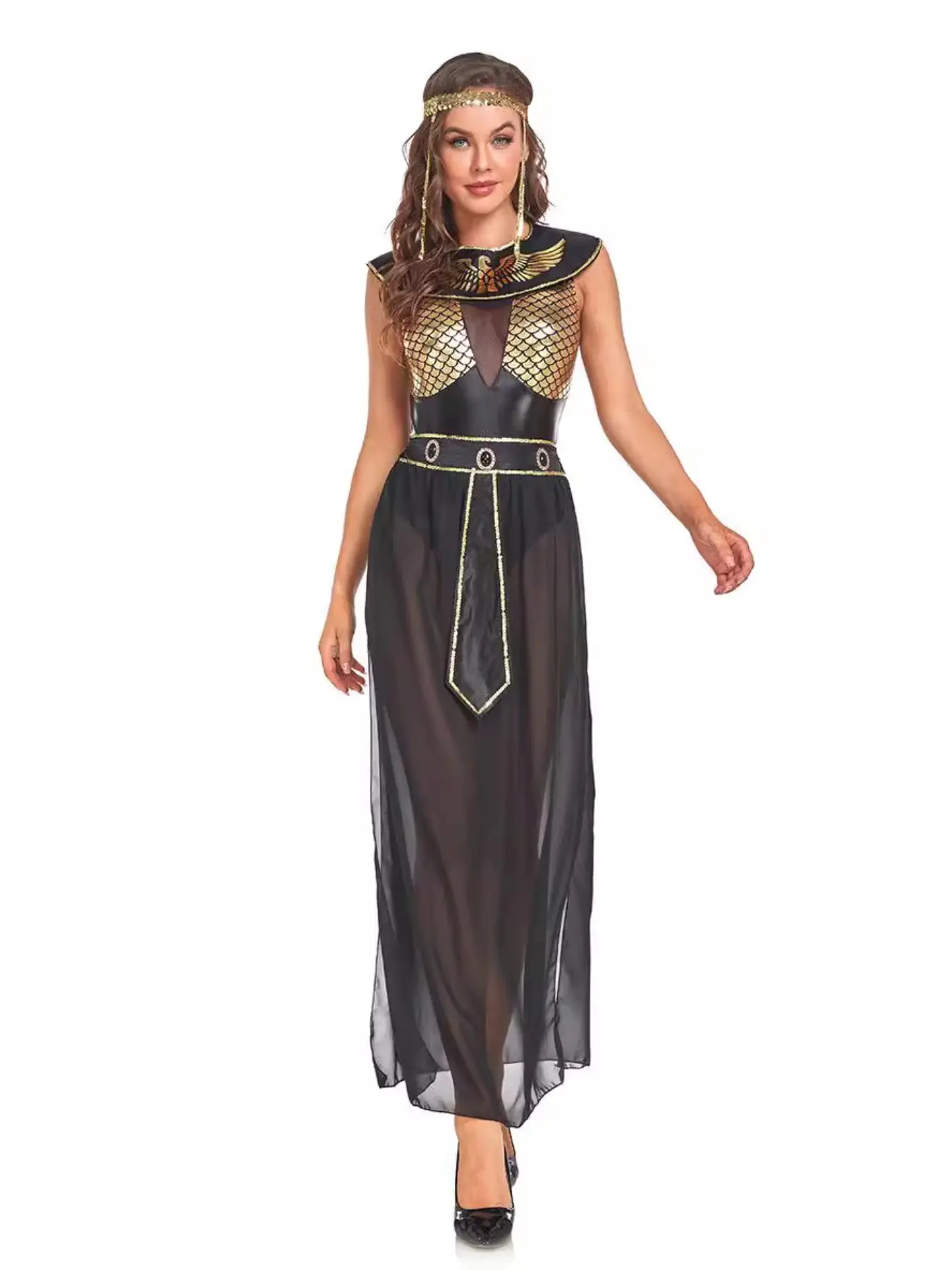Ancient Egypt Egyptian Costume for Adult Cleopatra Queen Cosplay Carnival Party Party Dress Womenswear