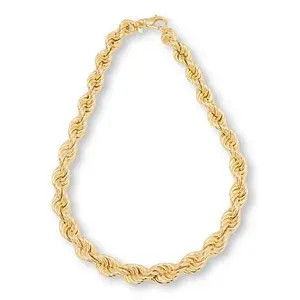 Bellezza 20" Bronze Chunky Rope Chain Necklace