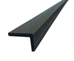 Black 90° Exterior Corner Trim for Composite Slat Panels – Window & Door Molding