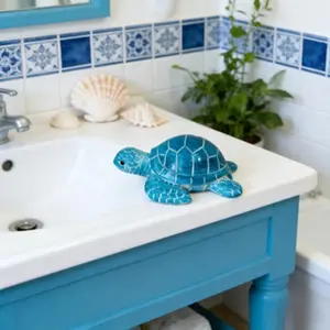 Hollow Out Turtle Resin Ornament, Decorative Figures, Gift for Home Balcony Garden Animal Sculpture, Room Decor, Bedroom Decor, House Decor