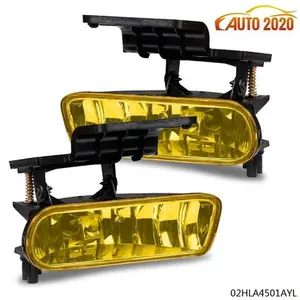 Fit For 1999-02 Chevy Silverado/00-06 Suburban Tahoe Lens Yellow Fog Light Lamp