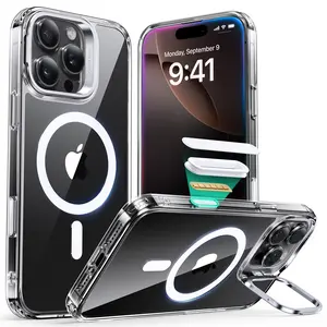 ESR for iPhone 16 Pro Max/Pro/Plus Case, Camera Control Button Compatible with MagSafe, Military-Grade Protective, Built-in Stash Stand Phone Case, Scratch-Resistant Back Cover