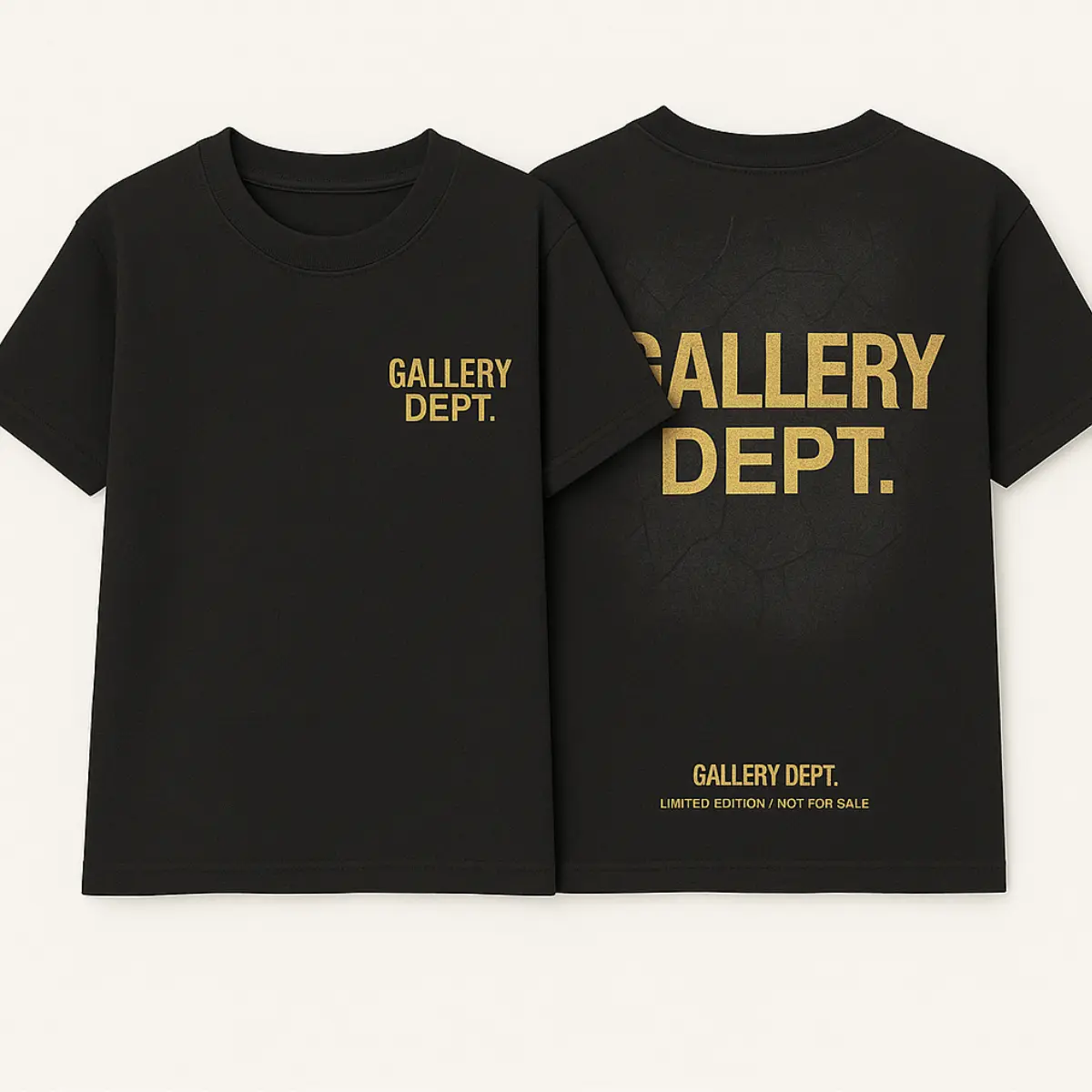 Gallery Dept Front Back Logo Graphic T Shirt Vintage Streetwear Unisex Tee