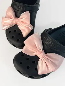 Women's Elegant Bowknot Design Shoe Charms Set, Cute Trendy Shoe Decoration for Clogs & Sandals, Fashionable Decorative Shoe Accessories for Women & Girls