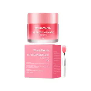 Moisture & Collagen Booster Lip Sleeping Mask - Treatment to Restore, Hydrate & Plump Dry Chapped Lips Coconut Hydrating Moisturize Moisturizer Oil Skincare Jojoba Lip Care Lip Mask