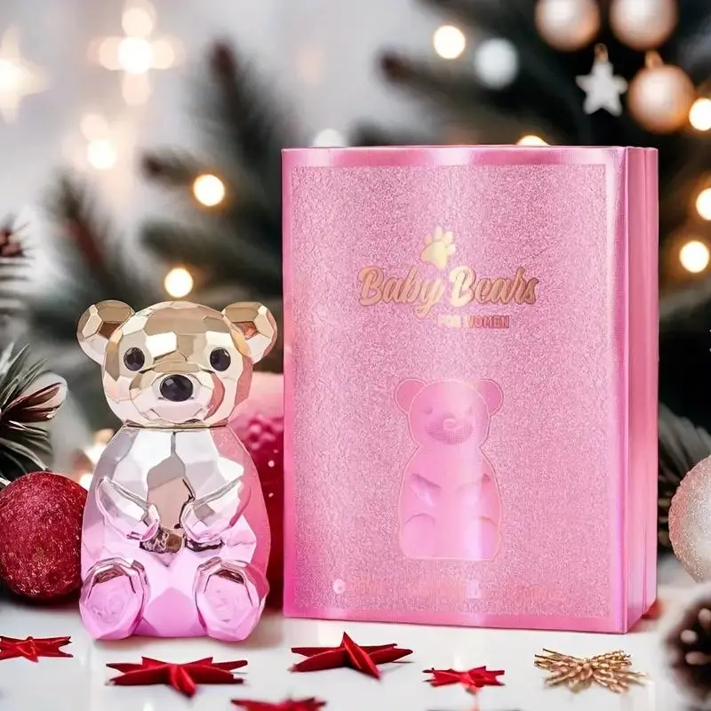 Women's Cute Bear Design Perfume, 1 Count Refreshing and Lasting Floral Fruity Notes, Floral Fruity Scents, Fruit Floral Scent, Enchanting Fragrance, Captivating Scent, Eau De Toilette Spray for Dating, Party, Ideal Gift, Floral Sweet Perfume