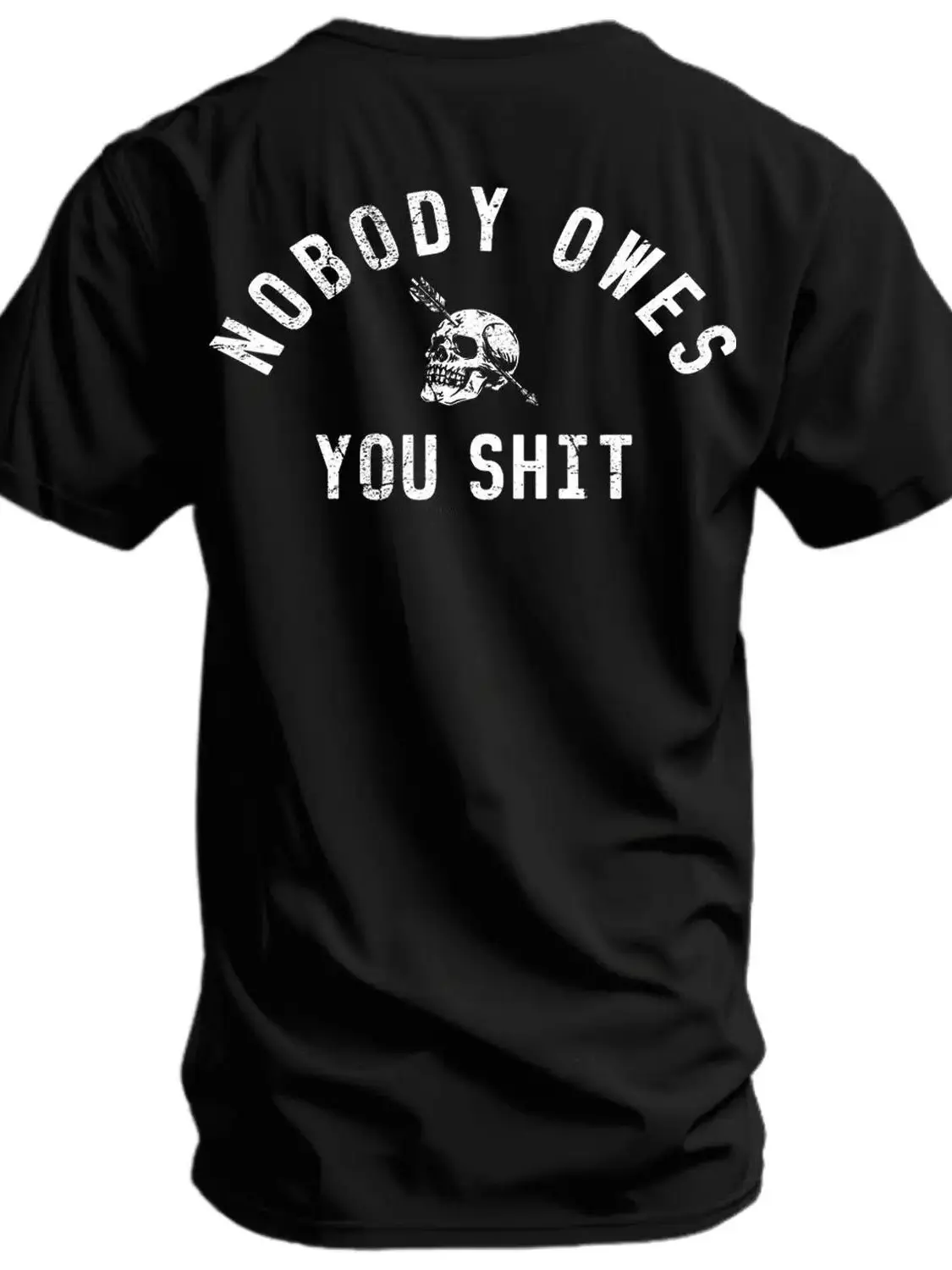 Men's Oversized Streetwear Skull Graphic Menswear T-Shirt - Soft Eco-Cotton Short-Sleeve Round Neck DTG Digital Print All-Seasons Top for Gym, Casual Use, Dtg Printing, Soft Handfeel, Unisex Loose