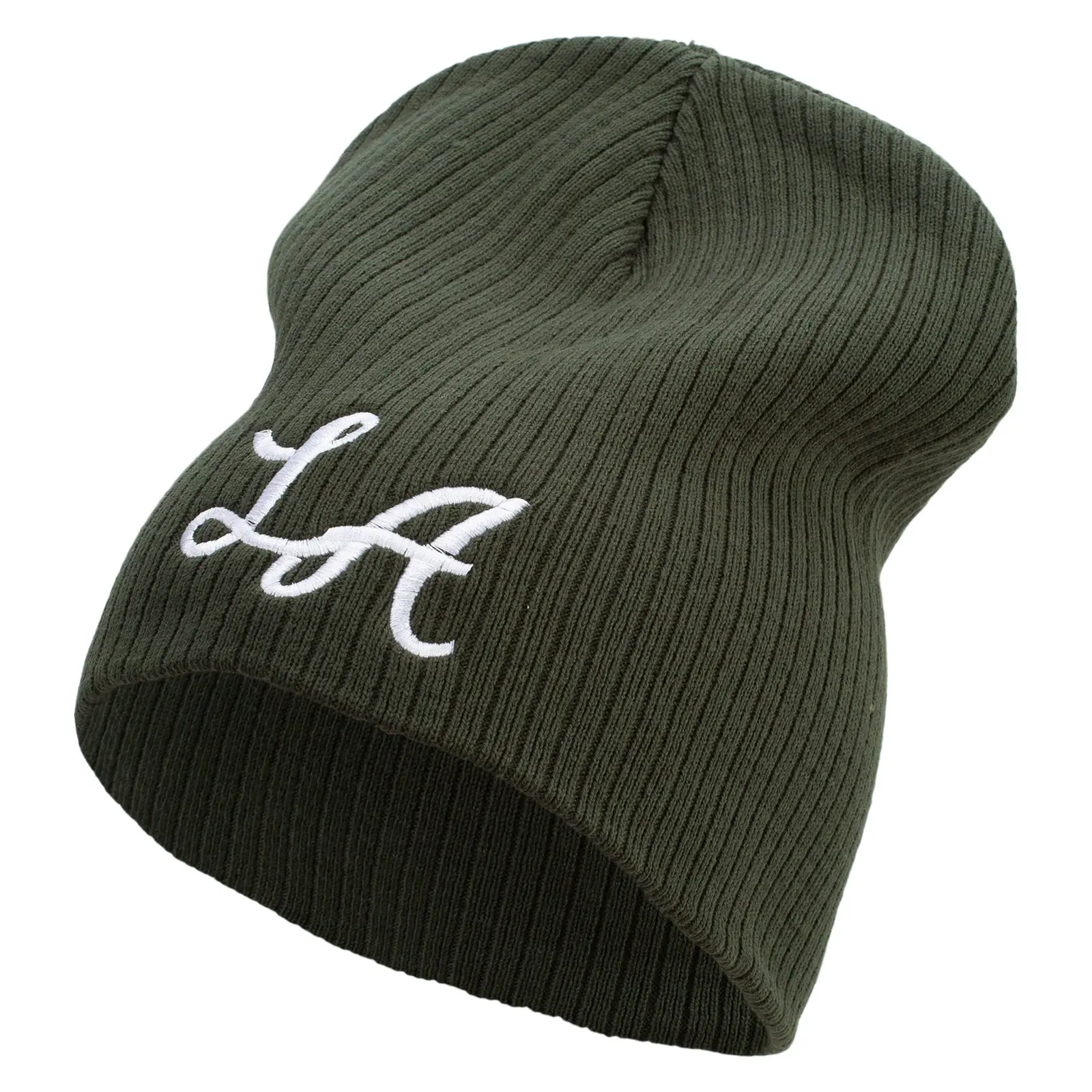 Graffiti LA Embroidered Big Size Cotton Short Beanie