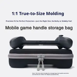 Mobile Game Controller Storage Bag, G8 Gaming Handle Protection Case, Pull-Open Extendable Hard Shell Bag, Handheld Carry Bag