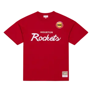 Men's Houston Rockets Mitchell & Ness HWC Head Coach T-Shirt