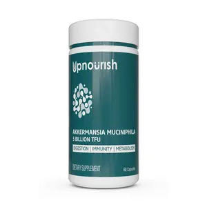 Gut & Metabolism support – Akkermansia Muciniphila Probiotic 5 Billion TFU for Digestion & GLP-1 Support, 60 Vegan Capsules – by UpNourish