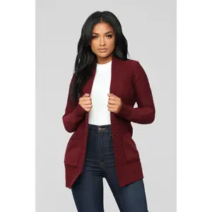 Moments After Cardigan - Burgundy