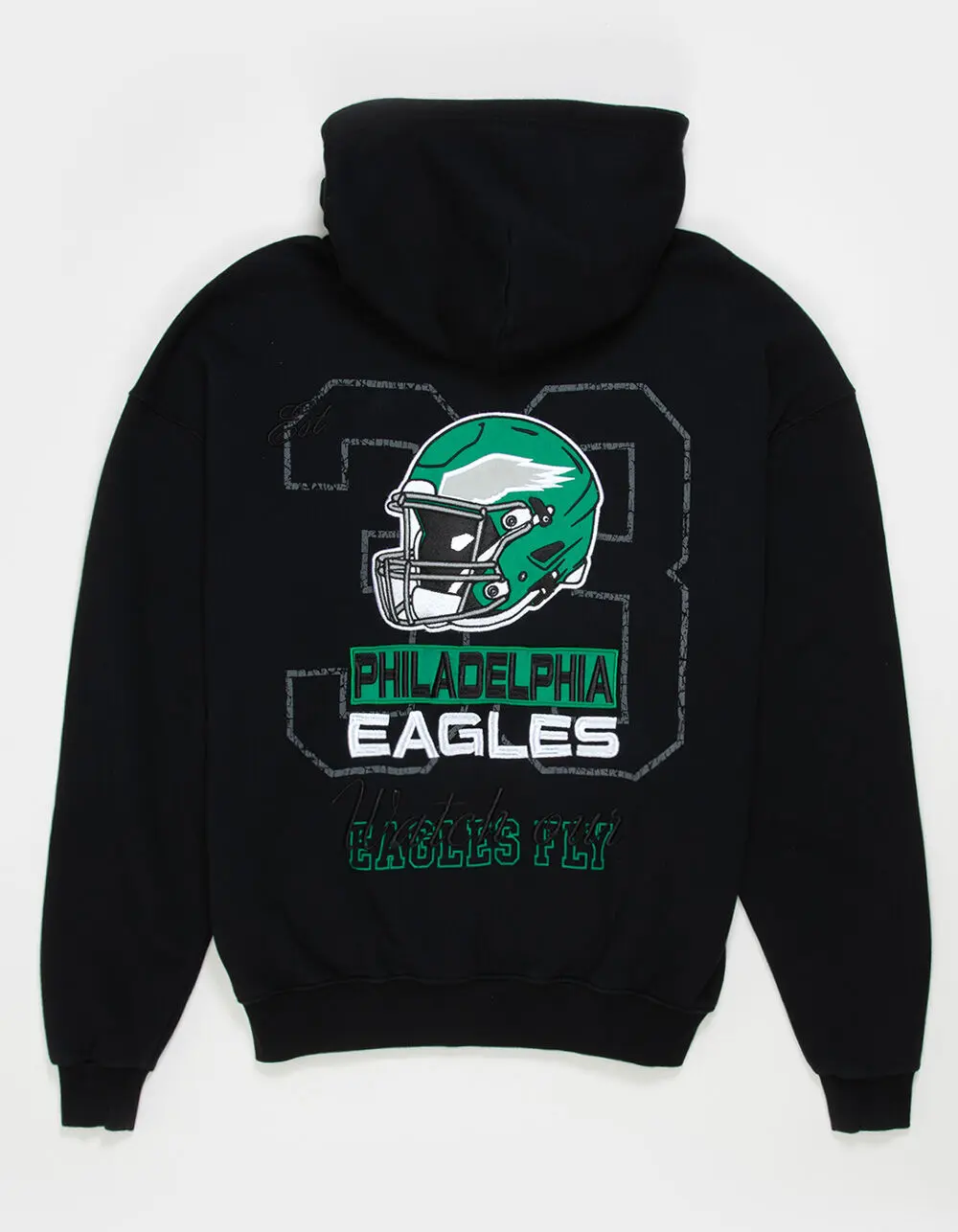 THE WILD COLLECTIVE Philadelphia Eagles Mens Zip-Up Hoodie