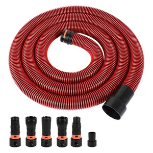 Klabb 10 Feet Dust Collection Hose Kit for Home and Shop Vacuums System with 6 Adapters of Woodworking Power Tools and Sanders, Compatible with Multi-Brands Power Tool Adapter Set for Dust Collection outdoorfun