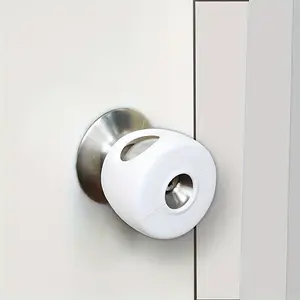 Round Ball Lock Bump Protector, 2 Counts Child Safety Door Knob Cover, Room Door Knob Crash Protector, Home Accessories