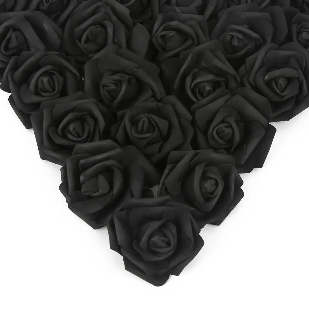 100pcs Blush Pink Foam Artificial Rose Flower Heads, Real-Looking Decorative Floral Decor for Wedding Decor, Party Decorations, DIY Home Arrangements