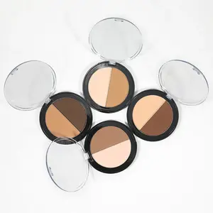 Bronze-colored cream and powder palette