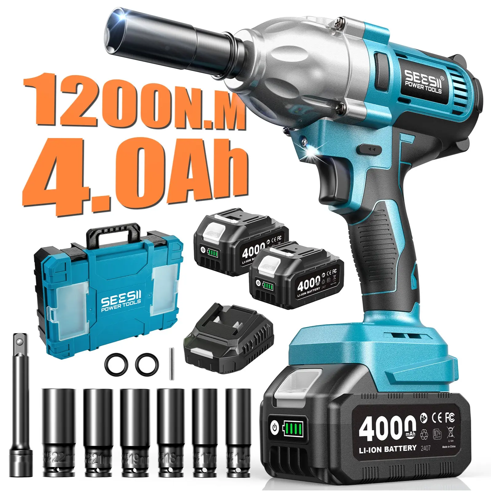Impact Wrench+Two Batteries