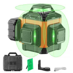 【Spotlight Day】VEVOR Laser Level, Various specifications, IP54 Waterproof Remote Control Manual Self-leveling Mode & 5h Continuous Working Time Line Laser, Battery Include